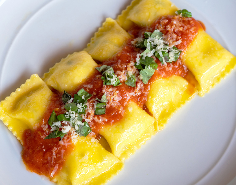 Ravioli Al Quattro Formaggio served at New York City's Lincoln Ristorante