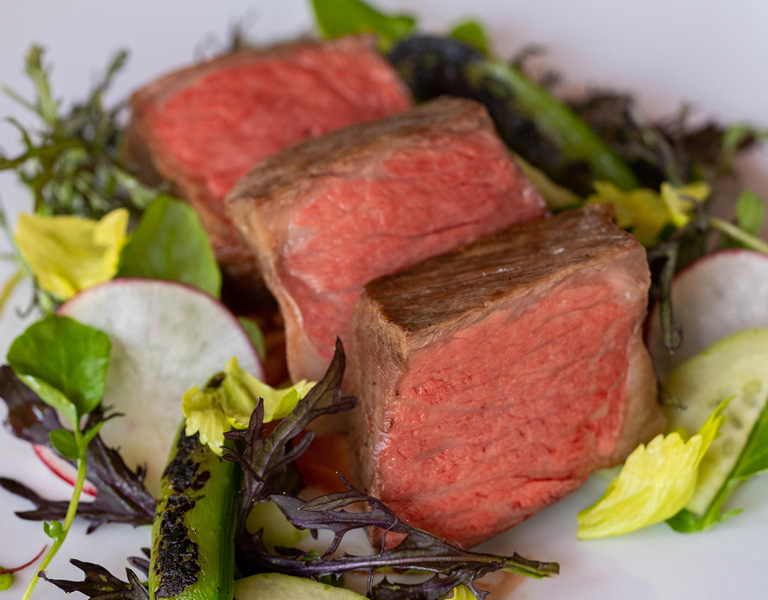 Manzo Arrosto, Roasted Sirloin served at Lincoln Ristorante in New York City